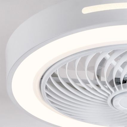 Brilagi - LED zatemnljivo stropno svetilo z ventilatorjem LED/38W/230V 3000-6500K, premer 46 cm, bela + daljinski upravljalnik