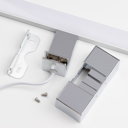 Brilagi - LED kopalniška osvetlitev za ogledalo 3 v 1 VESTRA LED/15W/230V 80 cm IP44 sijajni krom