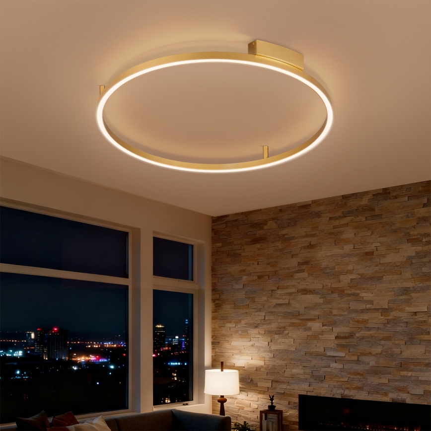 Brilagi - Zatemnjiva stropna LED svetilka PORTOFINO LED/60W/230V 3000-6000K premer 80 cm zlata + daljinski upravljalnik