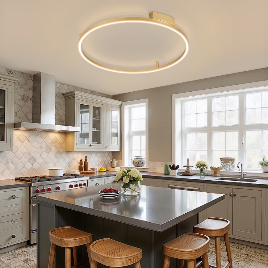 Brilagi - Zatemnjiva stropna LED svetilka PORTOFINO LED/60W/230V 3000-6000K premer 80 cm zlata + daljinski upravljalnik