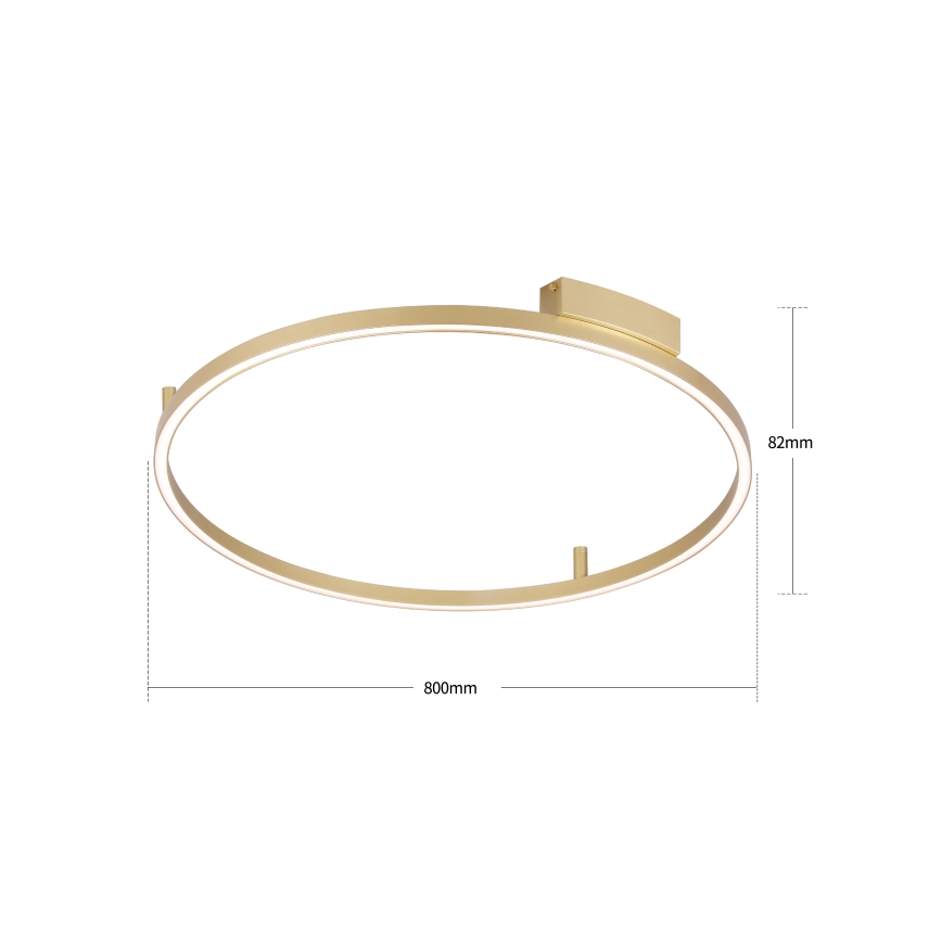 Brilagi - Zatemnjiva stropna LED svetilka PORTOFINO LED/60W/230V 3000-6000K premer 80 cm zlata + daljinski upravljalnik