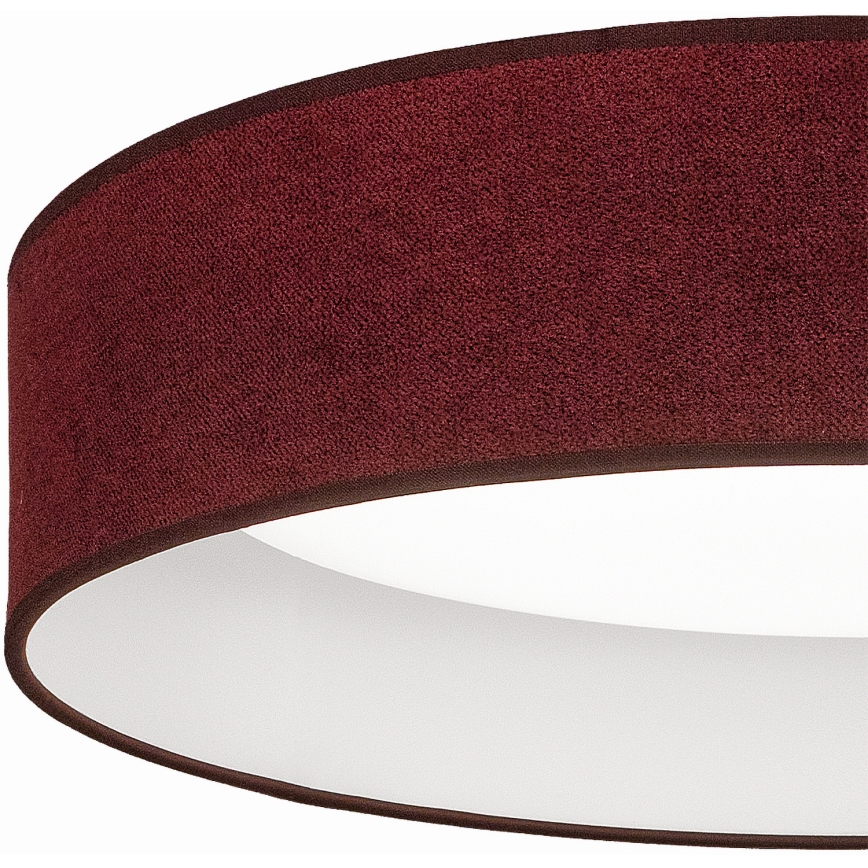 Brilagi - Zatemljiva stropna LED svetilka VELVET SMART VARI LED/24W/230V 3000-6500K premer 45 cm vinsko rdeča + daljinski upravljalnik