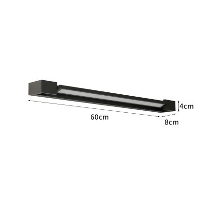 Brilagi - LED kopalniška osvetlitev za ogledalo AQUA LINE LED/18W/230V 60 cm IP44 črna