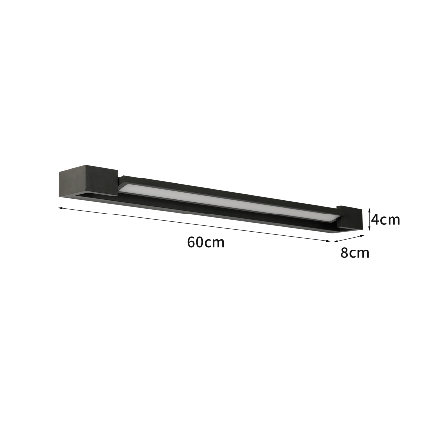 Brilagi - LED kopalniška osvetlitev za ogledalo AQUA LINE LED/18W/230V 60 cm IP44 črna