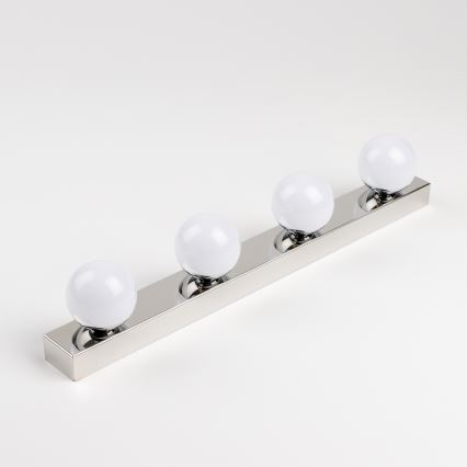 Brilagi - LED kopalniška razsvetljava za ogledalo HOLLYWOOD 4xLED/3W/230V 53 cm IP44 poliran krom