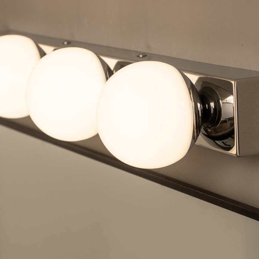 Brilagi - LED kopalniška razsvetljava za ogledalo HOLLYWOOD 4xLED/3W/230V 53 cm IP44 poliran krom