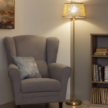 Brilagi - LED talna svetilka CERIA 1xE27/20W/230V premer 35 cm bež/zlata