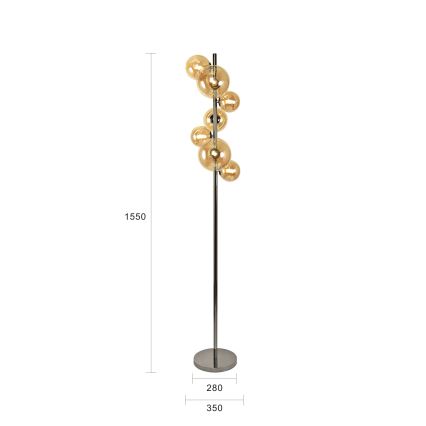 Brilagi - LED Talna svetilka MILLA 7xG9/3W/230V sijajni krom/zlata