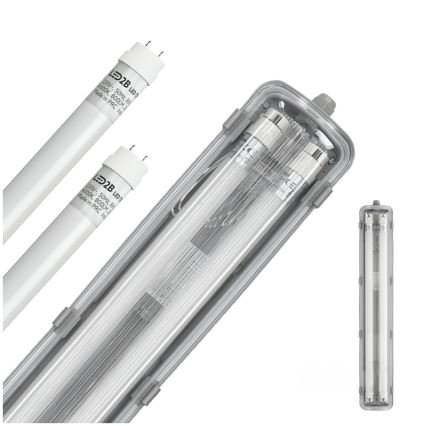 BRILAGI - LED tehnično prahotesno fluorescenčno svetilo OPTIMA T8 2xG13/9W/230V 4000K IP65 67,5 cm