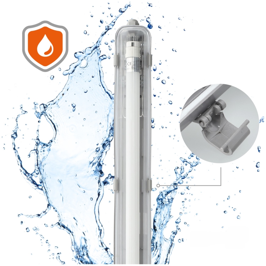 Brilagi - LED tehnično prahotesno fluorescenčno svetilo OPTIMA T8 1xG13/18W/230V 4000K IP65 128 cm
