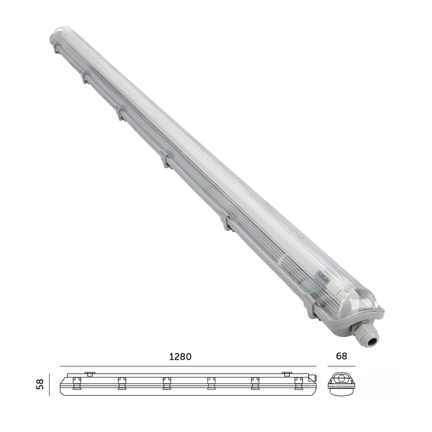 Brilagi - LED tehnično prahotesno fluorescenčno svetilo OPTIMA T8 1xG13/18W/230V 4000K IP65 128 cm