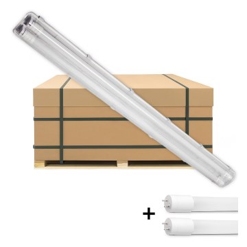 Brilagi - LED tehnična fluorescenčna svetilka OPTIMA T8 2xG13/18W/230V 4000K IP65 128 cm - paleta 110 kosov