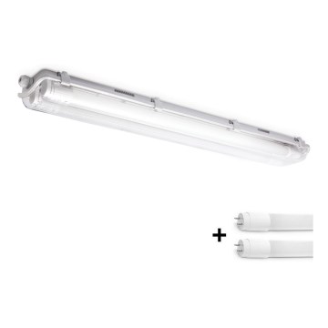 Brilagi - LED tehnično prahotesno fluorescenčno svetilo OPTIMA T8 2xG13/9W/230V 4000K IP65 67,5 cm