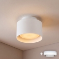BRILAGI - LED točkovna svetilka BACKLIT 1xGX53/15W/230V + LED/3W premer 10 cm bela