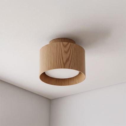 BRILAGI - LED točkovna svetilka BACKLIT 1xGX53/15W/230V + LED/3W premer 10 cm dekor hrasta