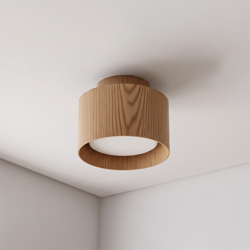 BRILAGI - LED točkovna svetilka BACKLIT 1xGX53/15W/230V + LED/3W premer 10 cm dekor hrasta