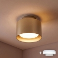 BRILAGI - LED točkovna svetilka BACKLIT 1xGX53/15W/230V + LED/3W premer 10 cm zlata