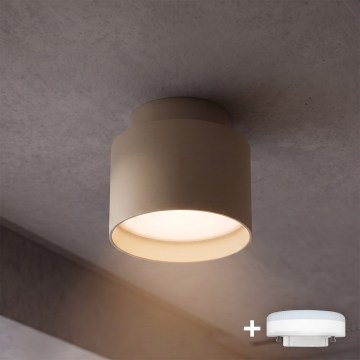 BRILAGI - LED točkovna svetilka BACKLIT 1xGX53/15W/230V + LED/3W premer 8 cm bež