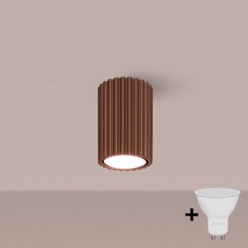 Brilagi - LED točkovna svetilka CRESTO 1xGU10/10W/230V 10 cm rjava