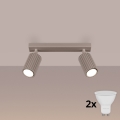 Brilagi - LED točkovna svetilka CRESTO 2xGU10/10W/230V taupe