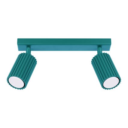 Brilagi - LED točkovna svetilka CRESTO 2xGU10/10W/230V turkizna