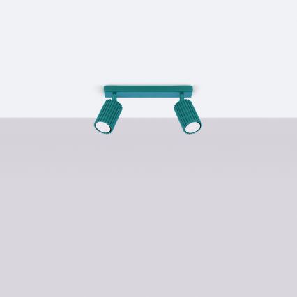 Brilagi - LED točkovna svetilka CRESTO 2xGU10/10W/230V turkizna