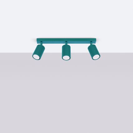 Brilagi - LED točkovna svetilka CRESTO 3xGU10/10W/230V turkizna