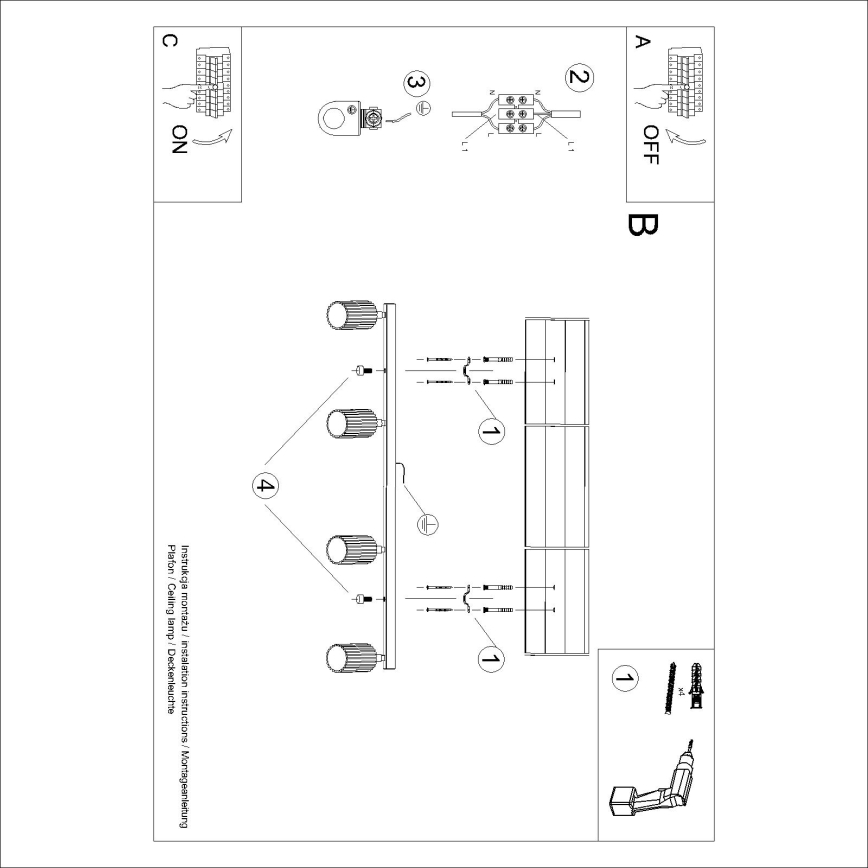 Brilagi - LED točkovna svetilka CRESTO 4xGU10/10W/230V bordo