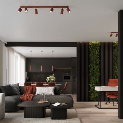 BRILAGI - LED točkovna svetilka CRESTO 4xGU10/10W/230V oranžna