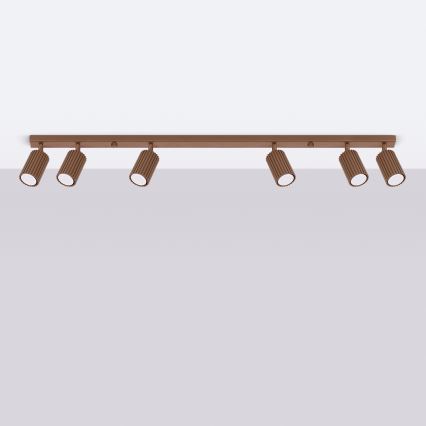 Brilagi - LED točkovna svetilka CRESTO 6xGU10/10W/230V rjava