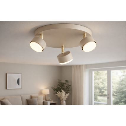 Brilagi - LED točkovna svetilka MONO 3xGX53/30W/230V bež/zlata