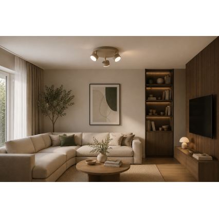 Brilagi - LED točkovna svetilka MONO 3xGX53/30W/230V bež/zlata