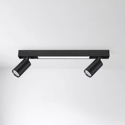 Brilagi - LED točkovna svetilka SELE 2xGU10/30W/230V + LED/15W črna