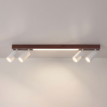 BRILAGI - LED točkovna svetilka SELE 4xGU10/30W/230V + LED/20W bela/hrastov dekor