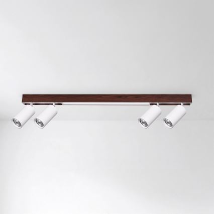 BRILAGI - LED točkovna svetilka SELE 4xGU10/30W/230V + LED/20W bela/hrastov dekor