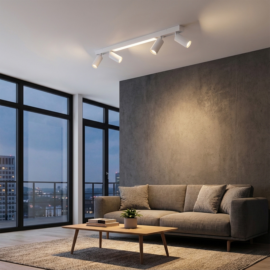 Brilagi - LED točkovna svetilka SELE 4xGU10/30W/230V + LED/25W bela
