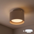 BRILAGI - LED točkovno svetilo BACKLIT 1xGX53/15W/230V + LED/3W, premer 10 cm, bež