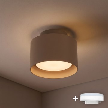 BRILAGI - LED točkovno svetilo BACKLIT 1xGX53/15W/230V + LED/3W, premer 10 cm, bež