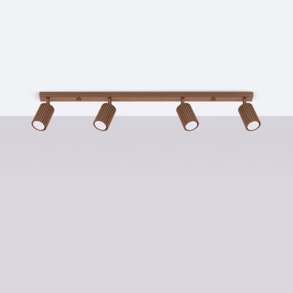 Brilagi - LED točkovno svetilo CRESTO 4xGU10/10W/230V rjavo