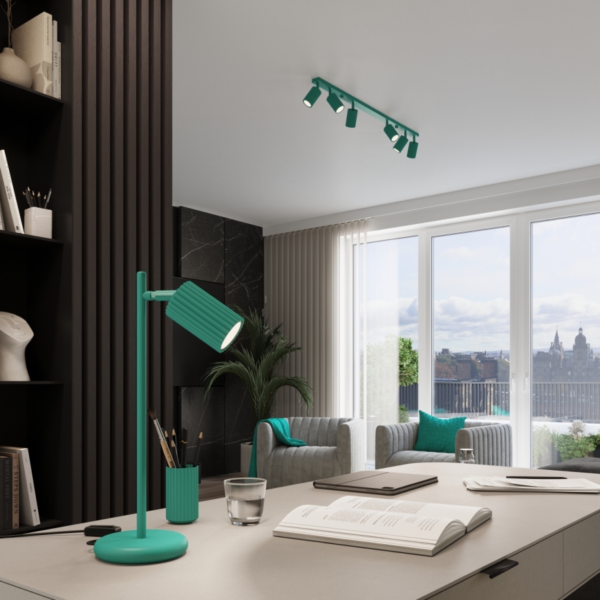 Brilagi - LED točkovno svetilo CRESTO 4xGU10/10W/230V turkizno