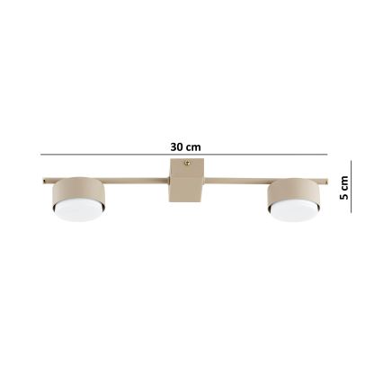 Brilagi - LED točkovno svetilo MONO 2xGX53/30W/230V bež