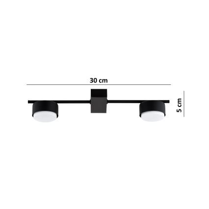 Brilagi - LED točkovno svetilo MONO 2xGX53/30W/230V črna