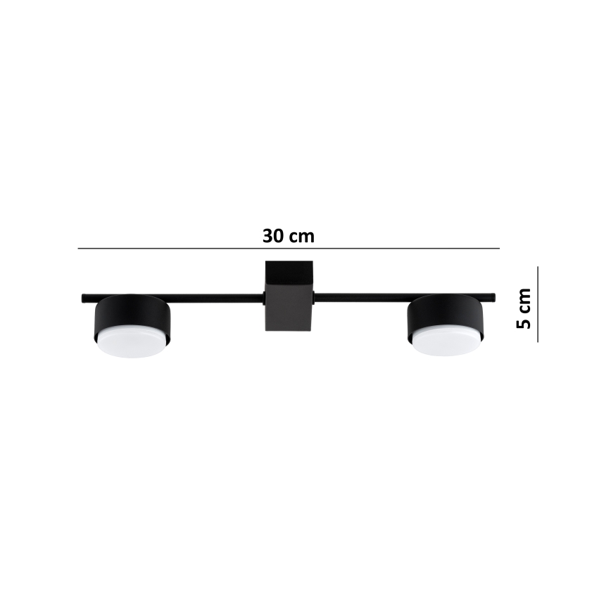 Brilagi - LED točkovno svetilo MONO 2xGX53/30W/230V črna