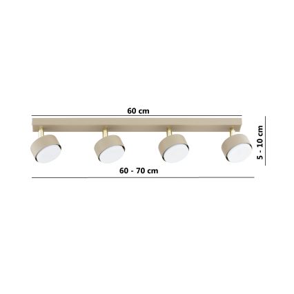 Brilagi - LED točkovno svetilo MONO 4xGX53/30W/230V bež