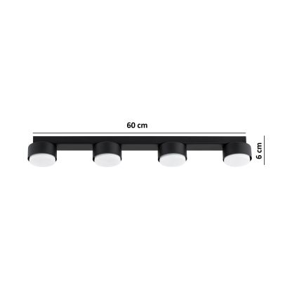 Brilagi - LED točkovno svetilo MONO 4xGX53/30W/230V črno