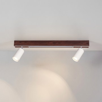 BRILAGI - LED točkovno svetilo SELE 2xGU10/30W/230V + LED/15W bela/češnjev dekor