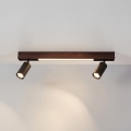 BRILAGI - LED točkovno svetilo SELE 2xGU10/30W/230V + LED/15W črna/dekor hrasta