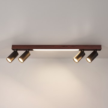 BRILAGI - LED točkovno svetilo SELE 4xGU10/30W/230V + LED/20W črna/dekor češnje