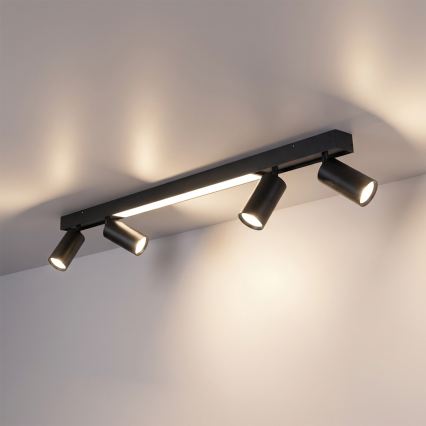 Brilagi - LED točkovno svetilo SELE 4xGU10/30W/230V + LED/25W črna