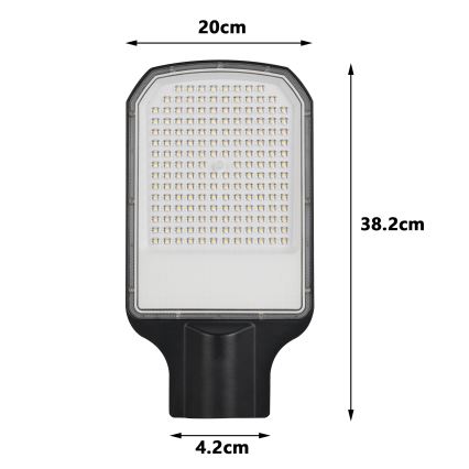 Brilagi - LED ulična svetilka URBANLIGHT LED/100W/230V črna IP65